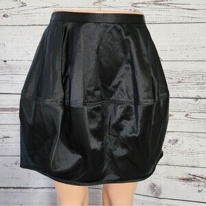 Helene Berman London Black Satin Bubble Skirt Small